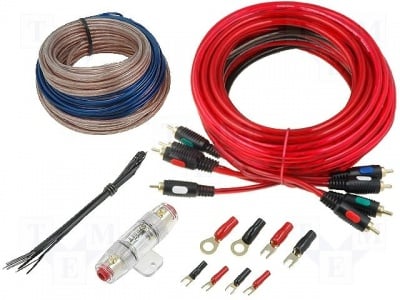 Монтажен КИТ кабели за автоусилвател KIT-ON4 Комплект за монтаж на автомобилен усилвател